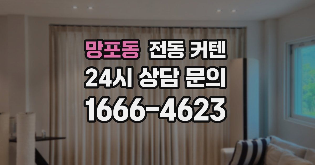 망포동 전동 커텐