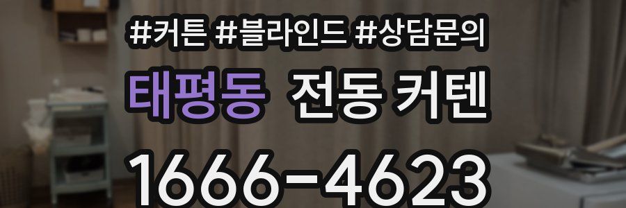 태평동 전동 커텐