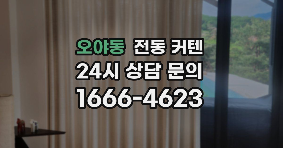오야동 전동 커텐