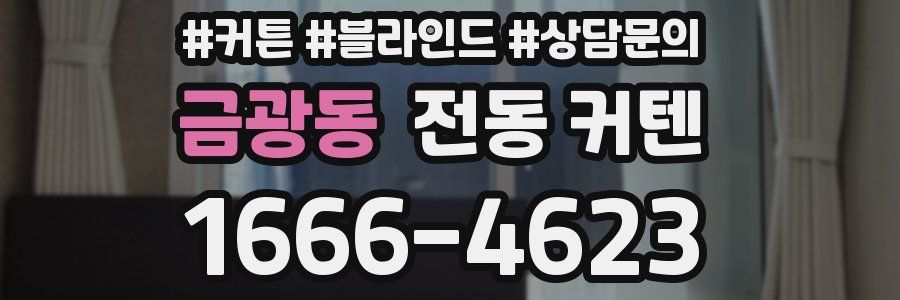 금광동 전동 커텐