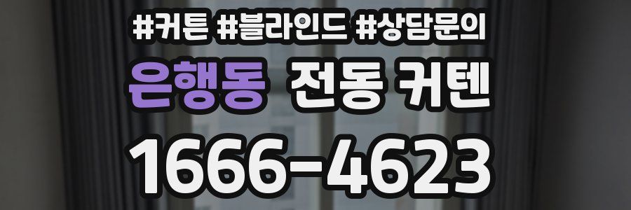 은행동 전동 커텐