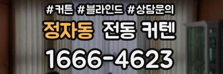 정자동 전동 커텐