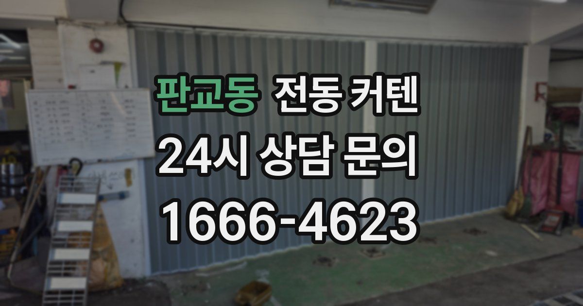 판교동 전동 커텐