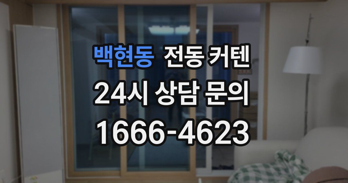 백현동 전동 커텐