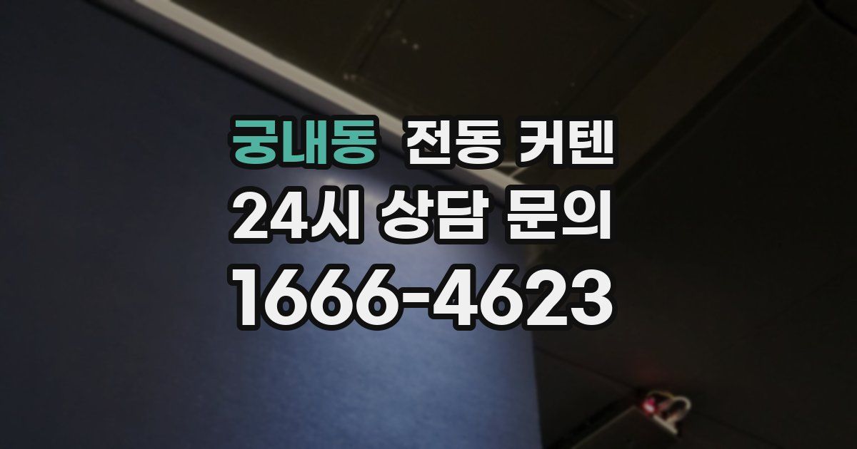 궁내동 전동 커텐
