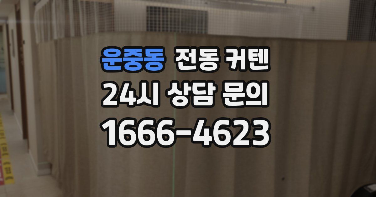 운중동 전동 커텐