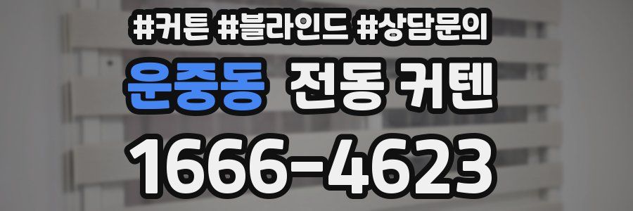 운중동 전동 커텐
