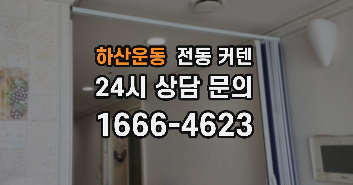 하산운동 전동 커텐