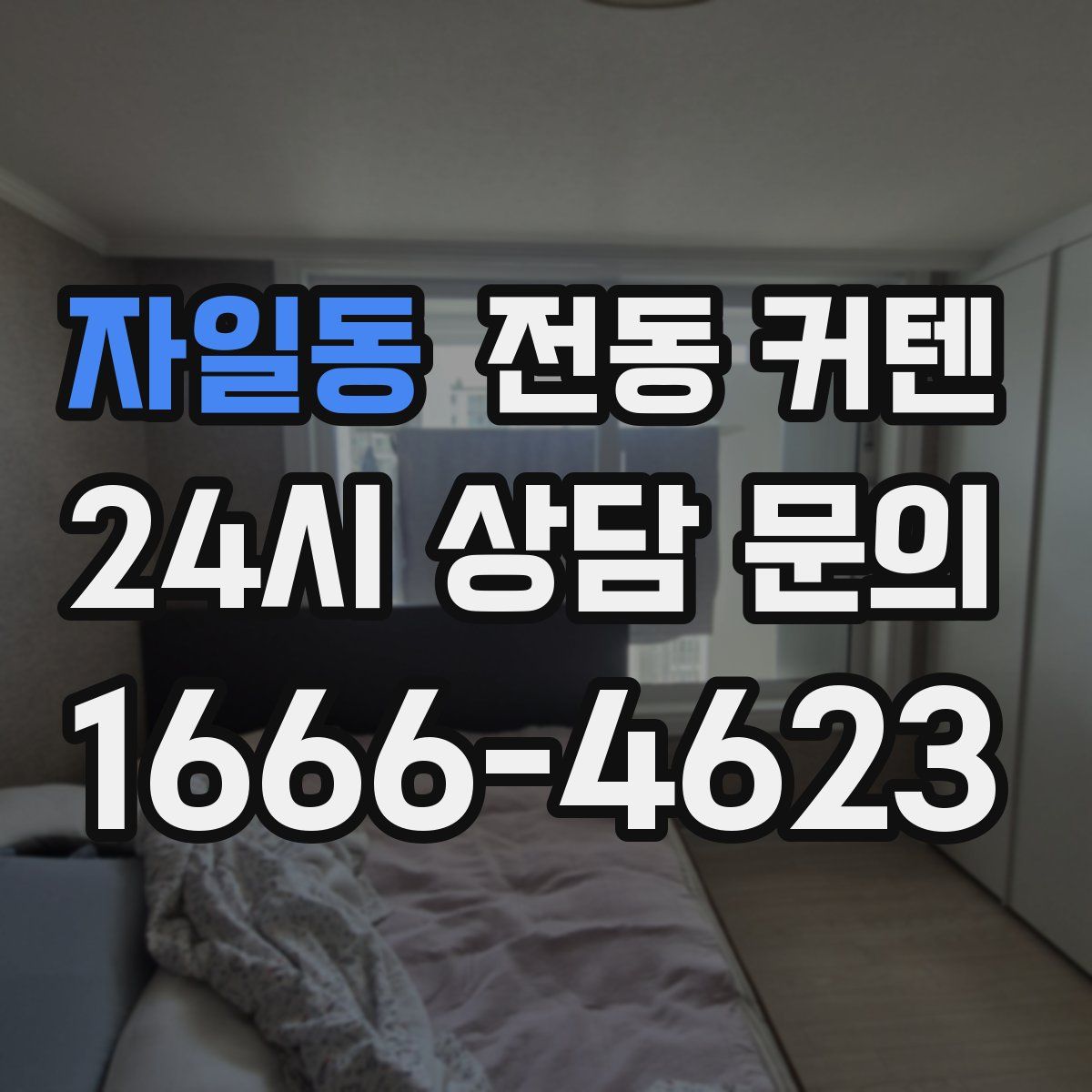 자일동 전동 커텐