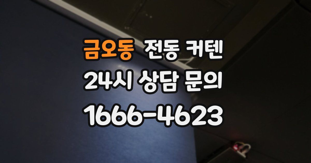 금오동 전동 커텐