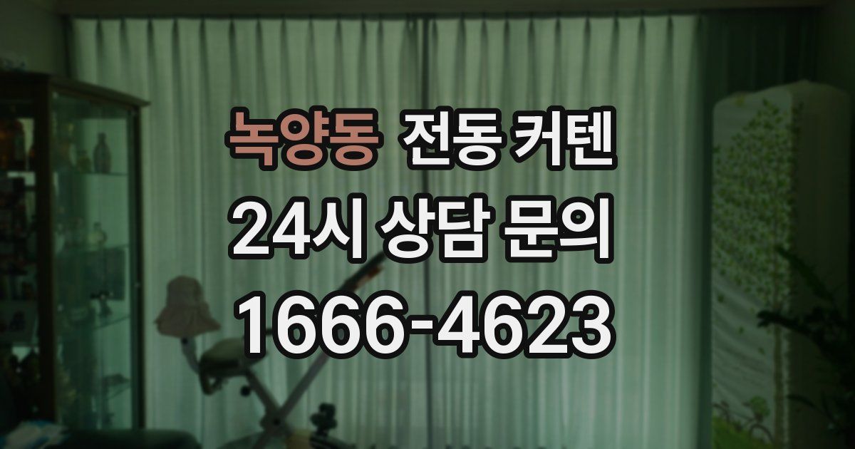 녹양동 전동 커텐