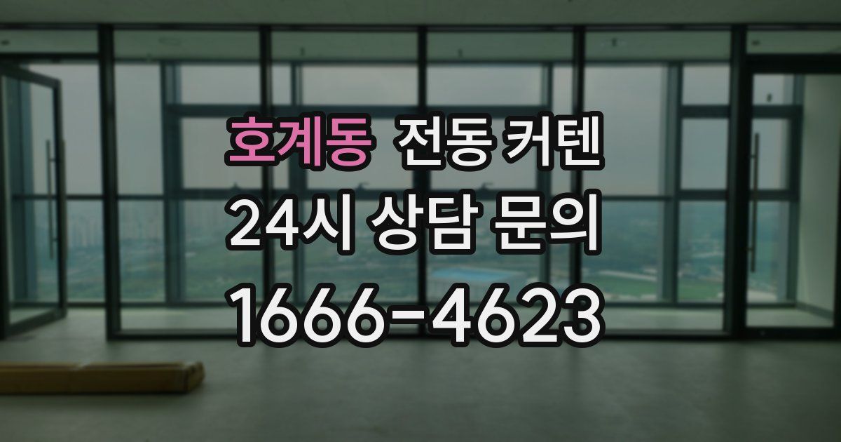 호계동 전동 커텐