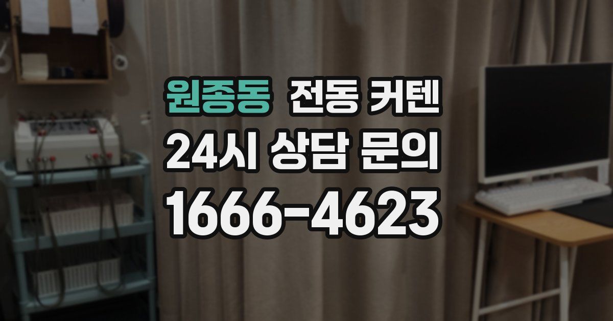 원종동 전동 커텐