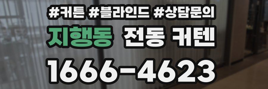 지행동 전동 커텐