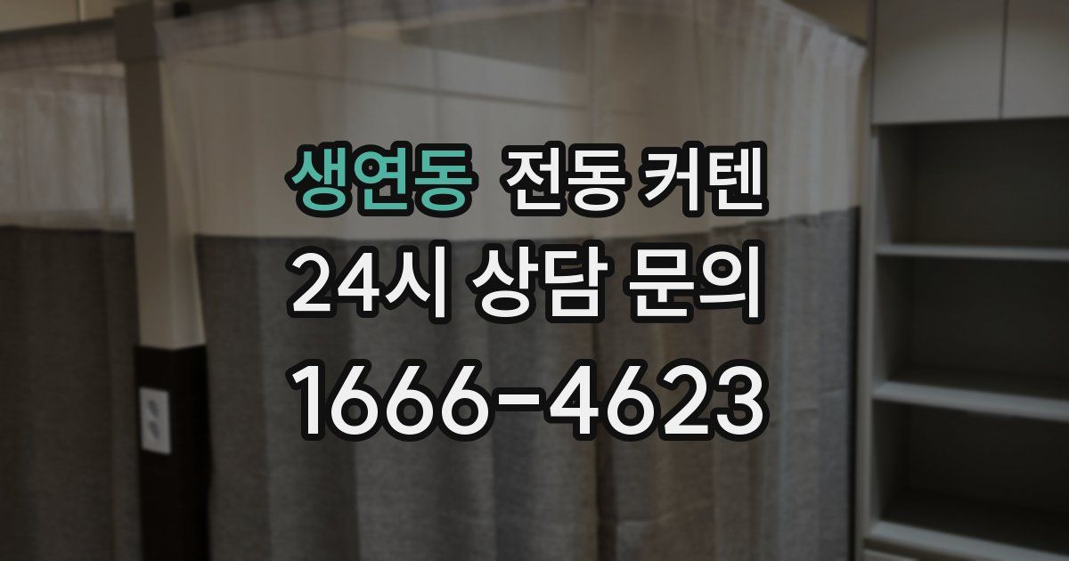 생연동 전동 커텐