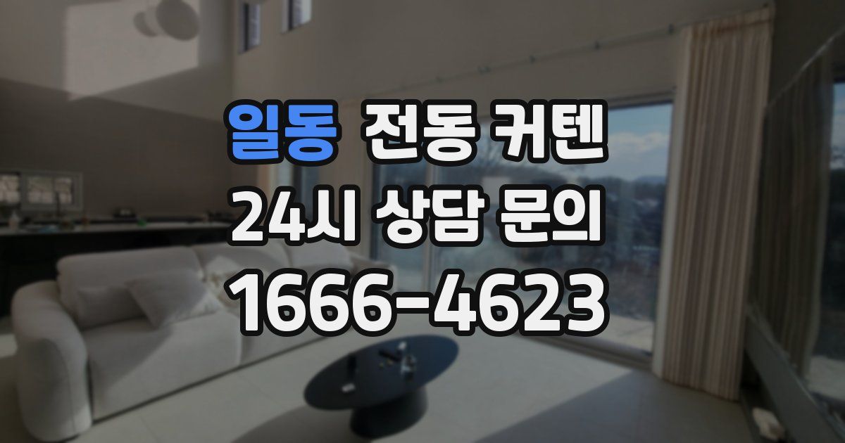 일동 전동 커텐