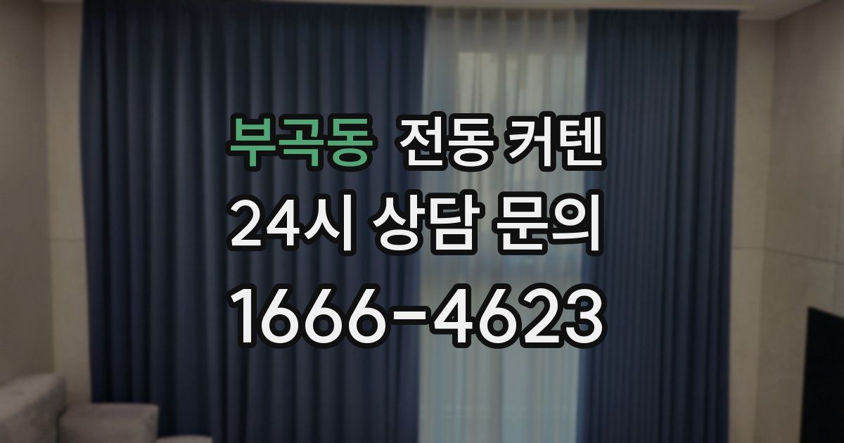 부곡동 전동 커텐
