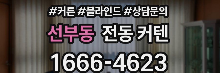 선부동 전동 커텐