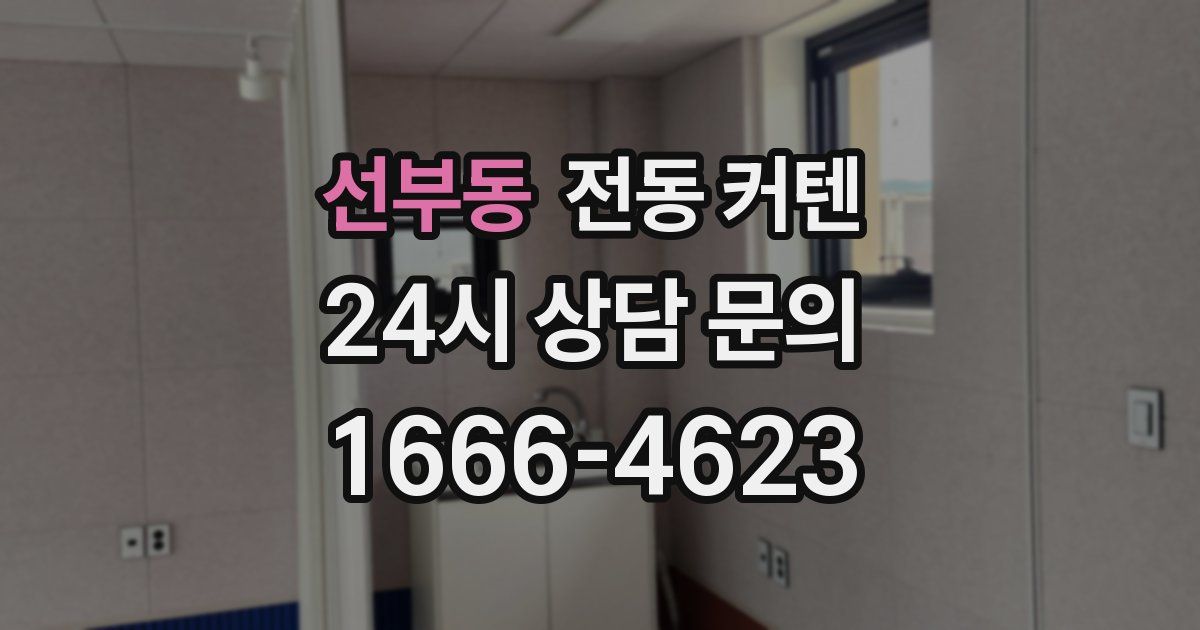 선부동 전동 커텐
