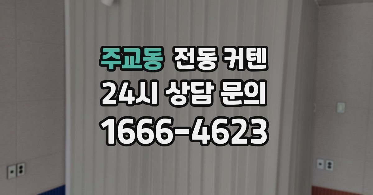 주교동 전동 커텐