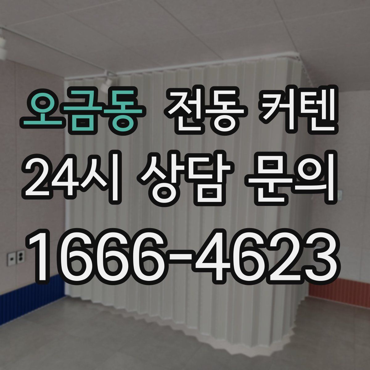 오금동 전동 커텐