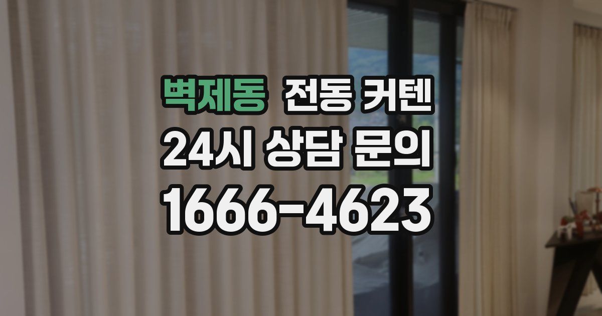 벽제동 전동 커텐