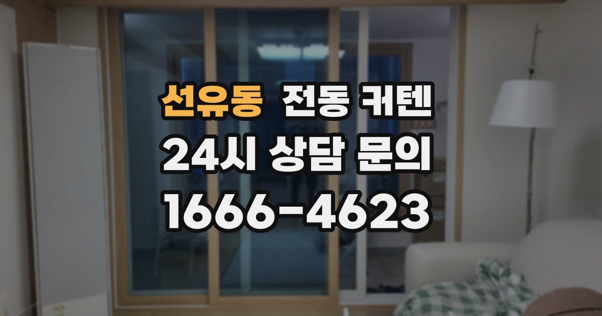 선유동 전동 커텐