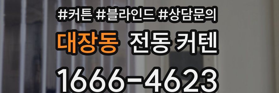 대장동 전동 커텐