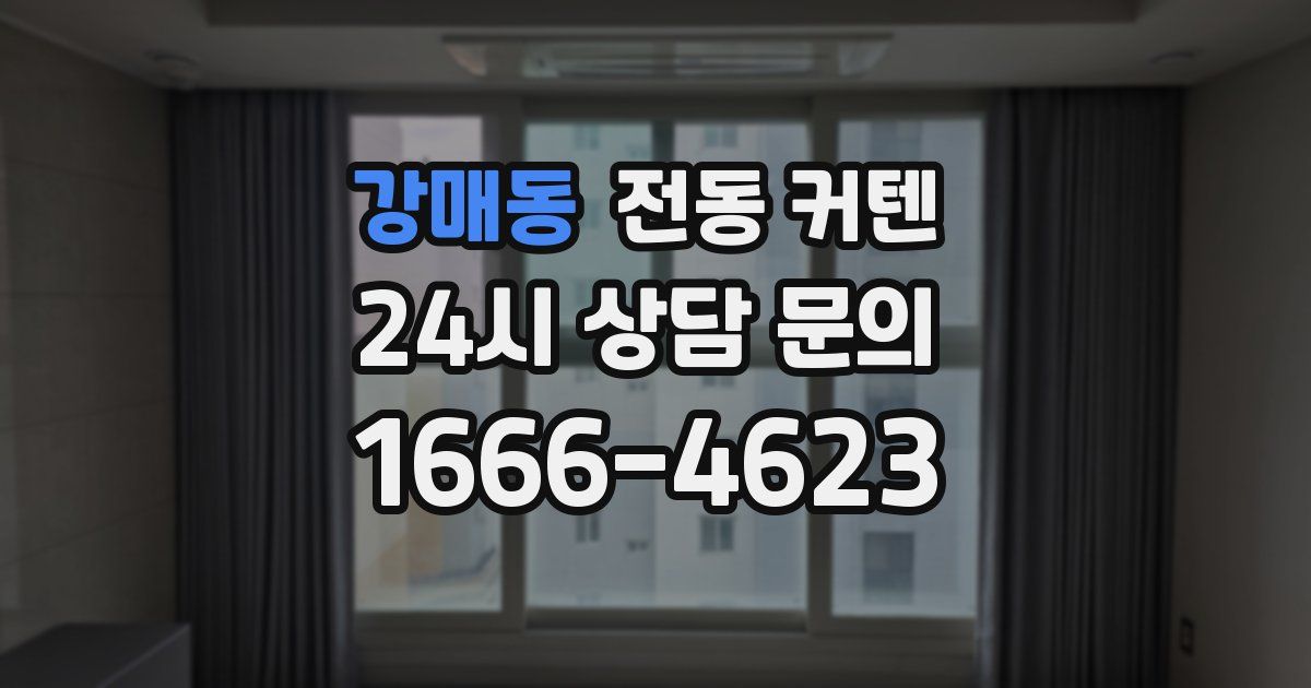 강매동 전동 커텐
