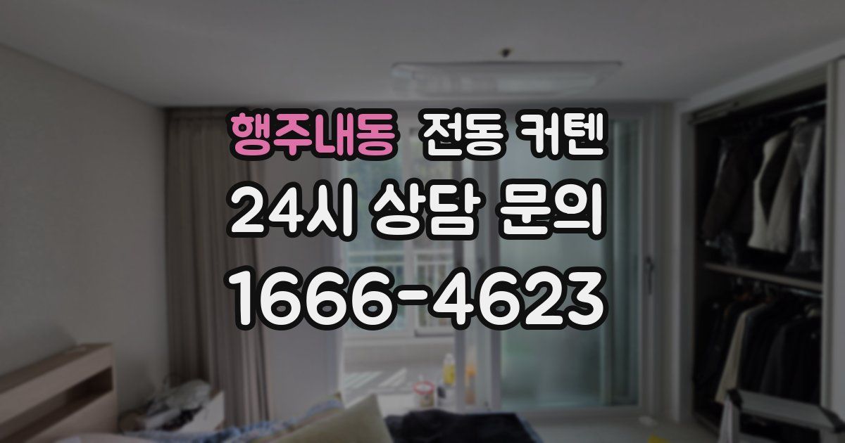 행주내동 전동 커텐