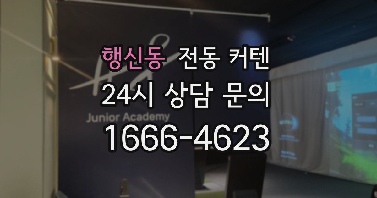 행신동 전동 커텐