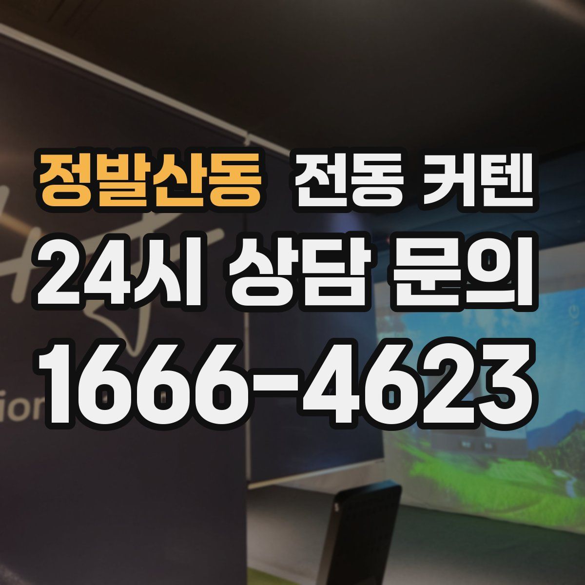 정발산동 전동 커텐
