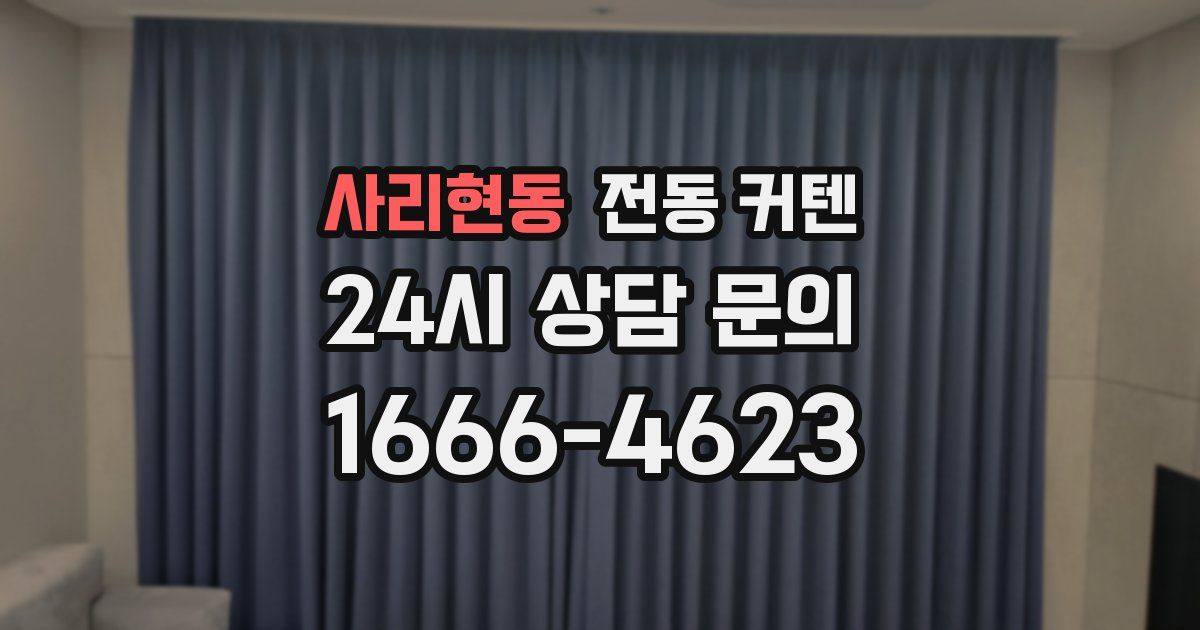 사리현동 전동 커텐