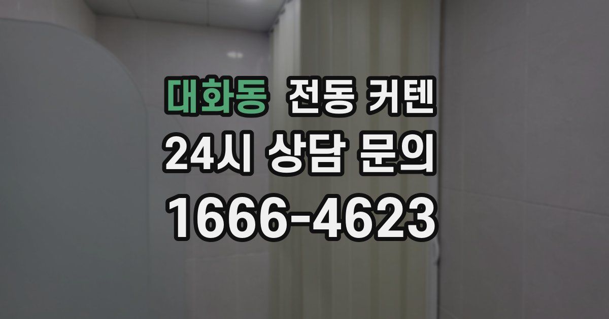 대화동 전동 커텐