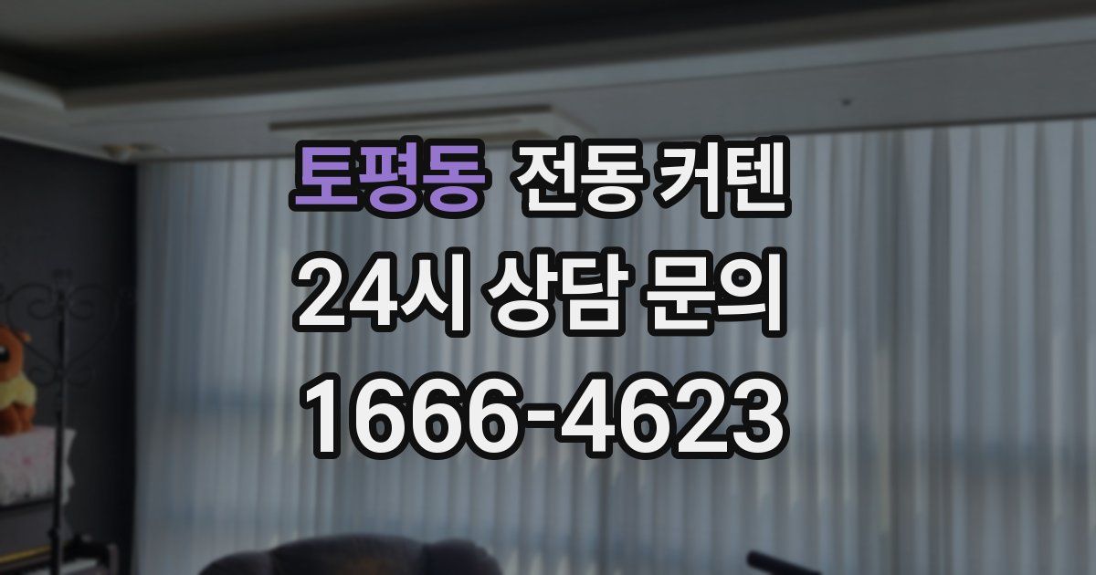 토평동 전동 커텐