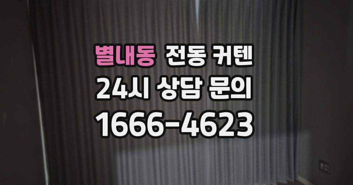 별내동 전동 커텐