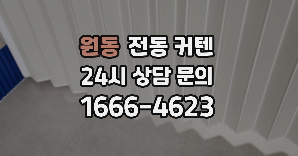 원동 전동 커텐