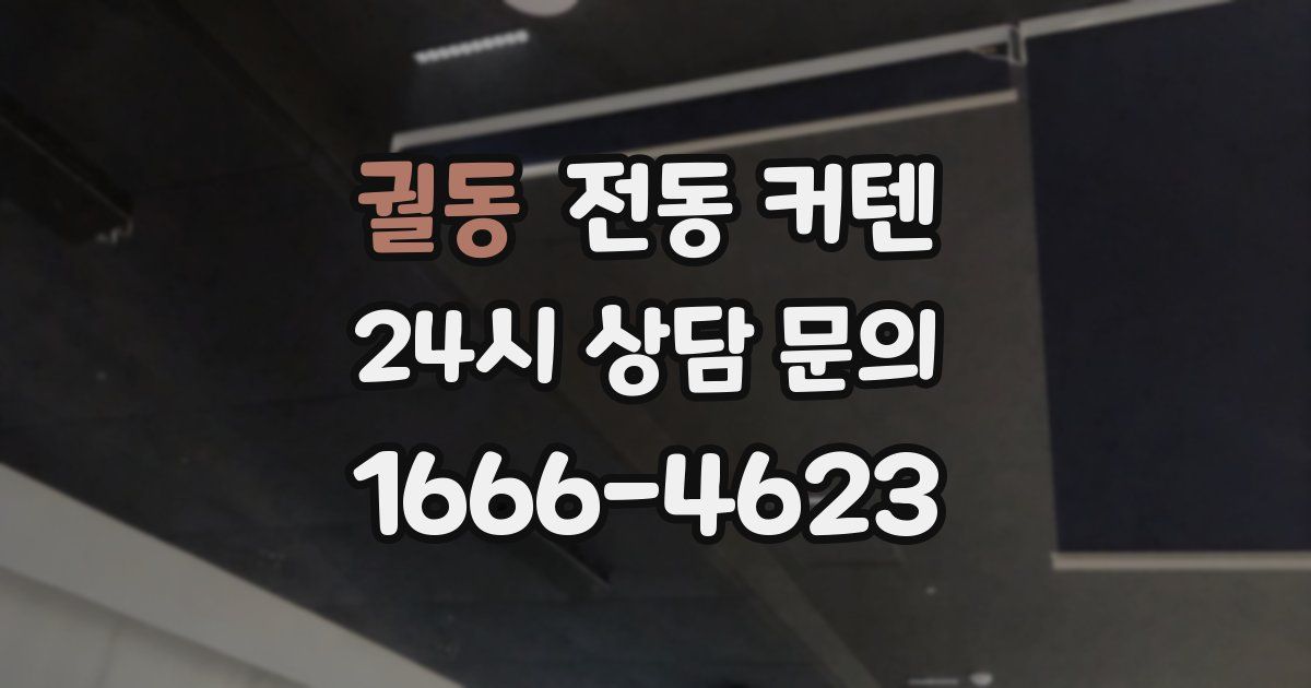 궐동 전동 커텐