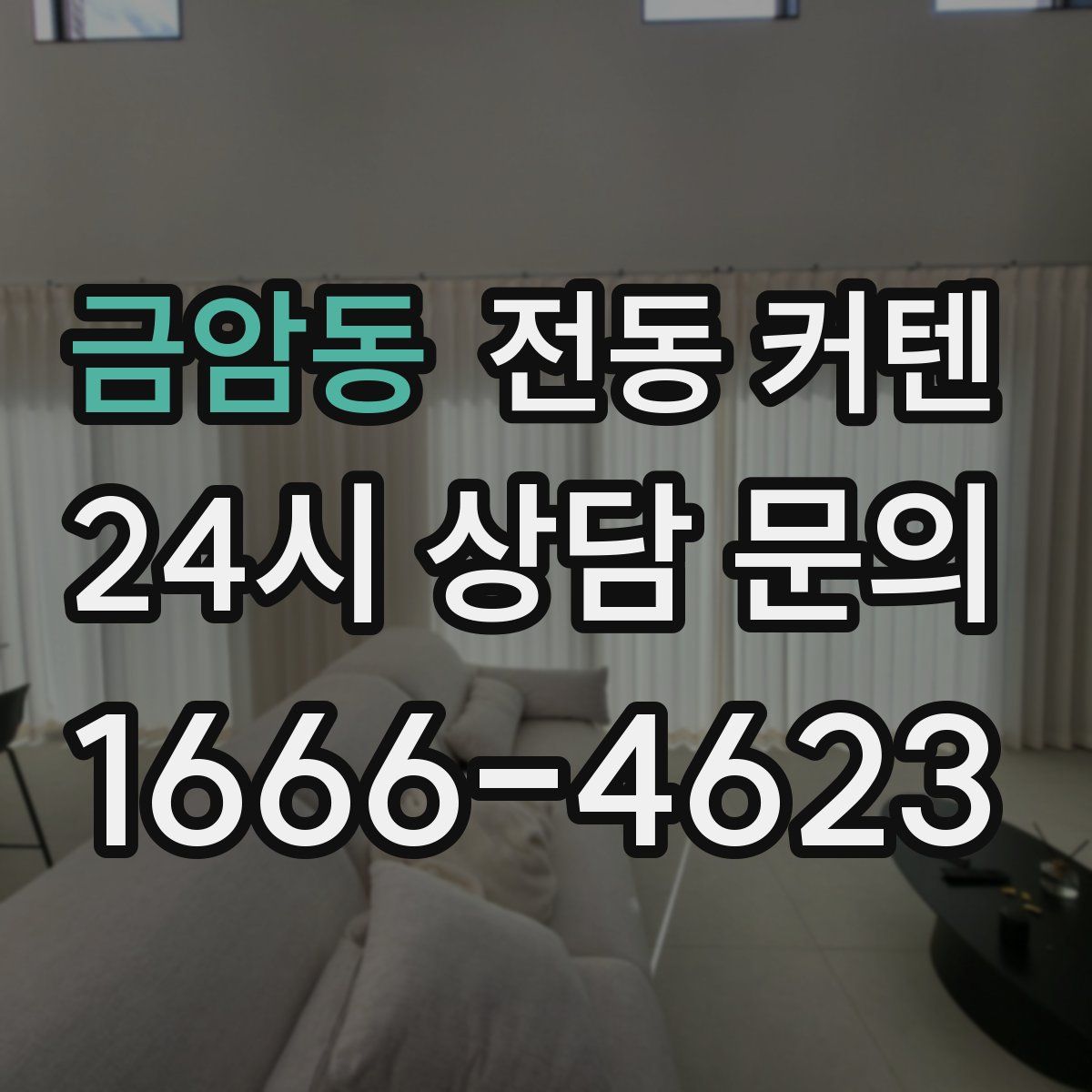 금암동 전동 커텐