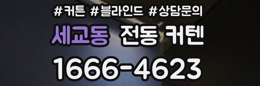 세교동 전동 커텐