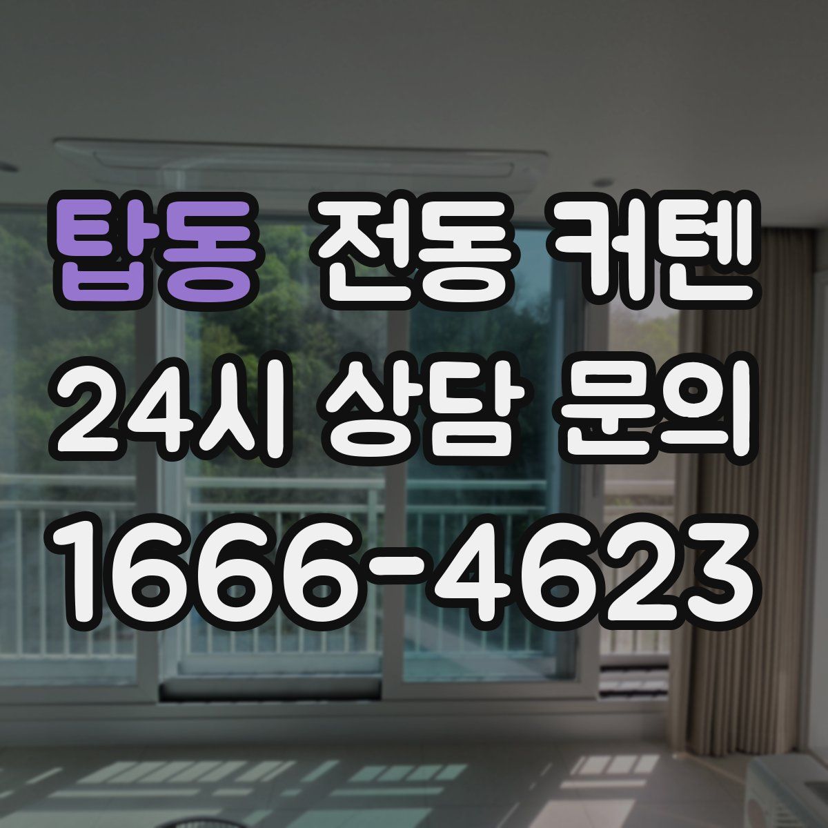 탑동 전동 커텐