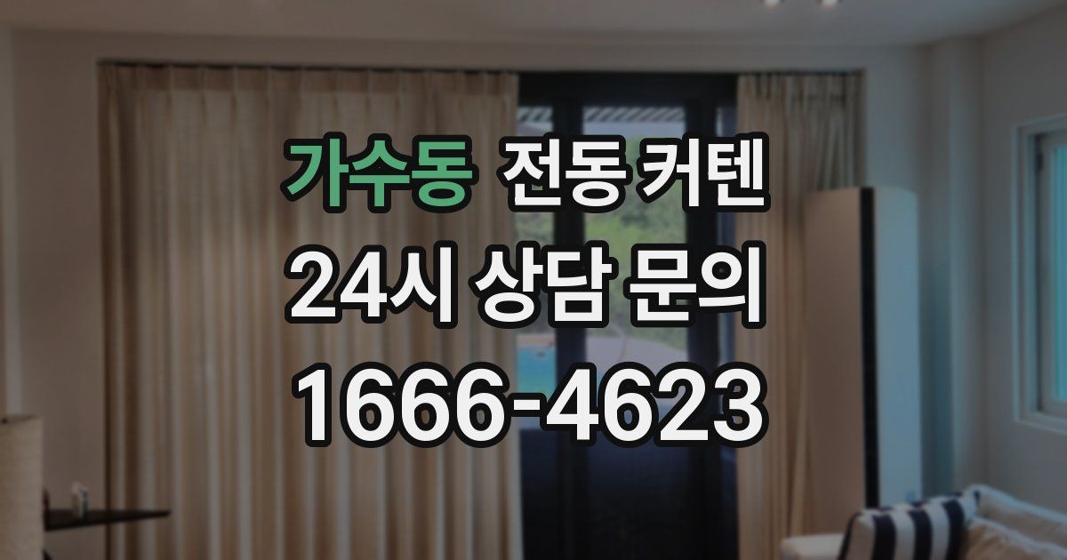 가수동 전동 커텐