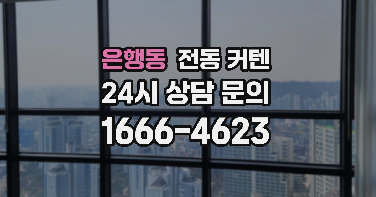 은행동 전동 커텐