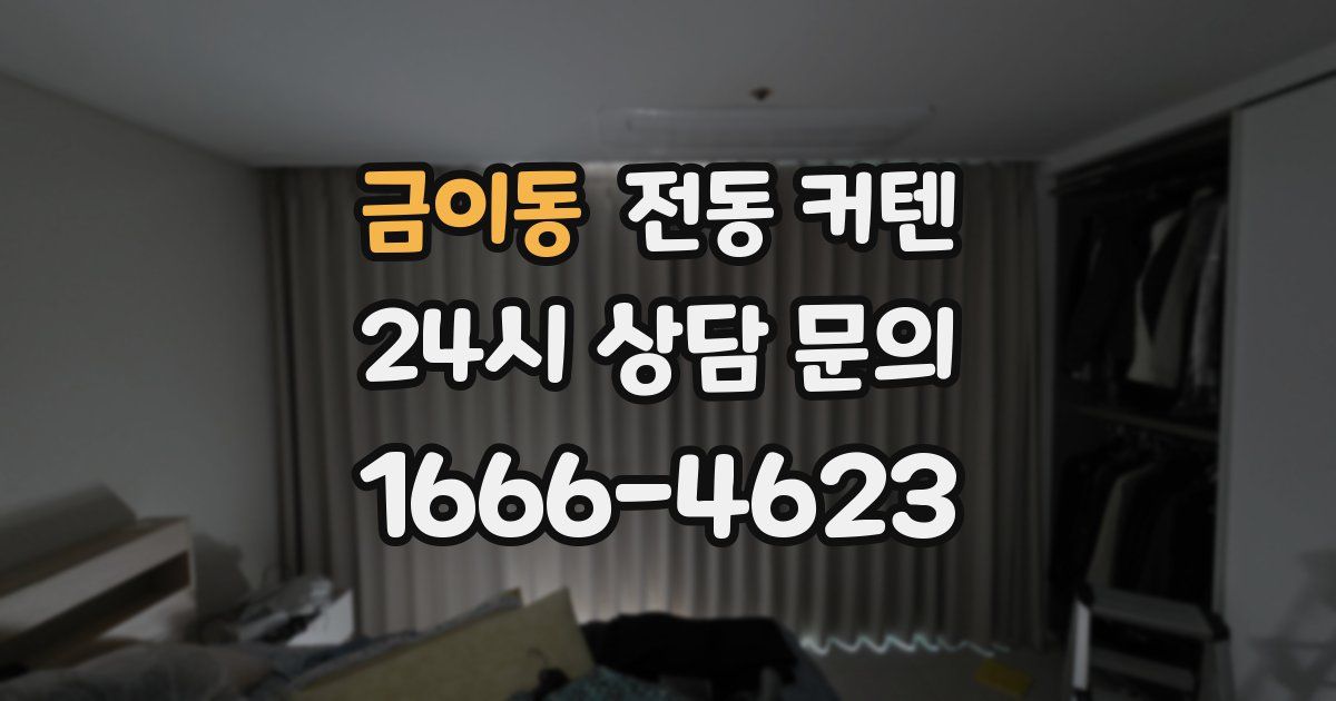 금이동 전동 커텐