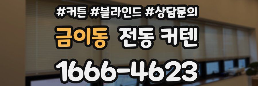금이동 전동 커텐