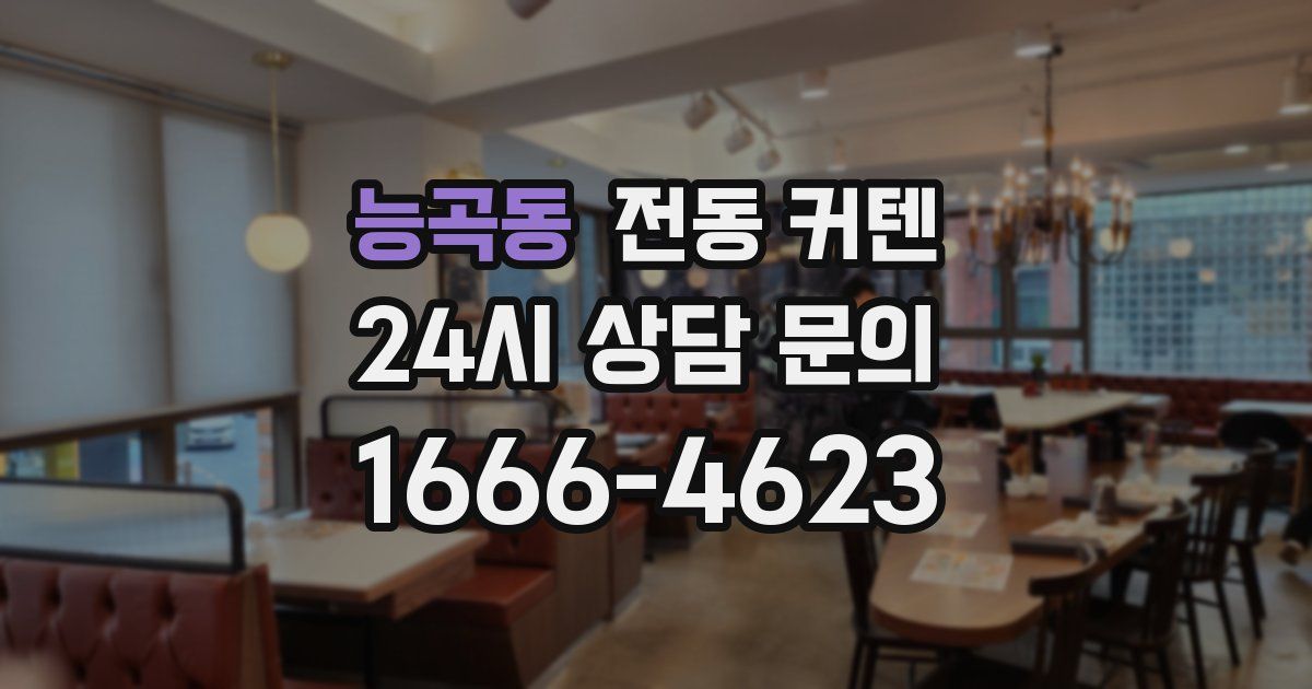 능곡동 전동 커텐