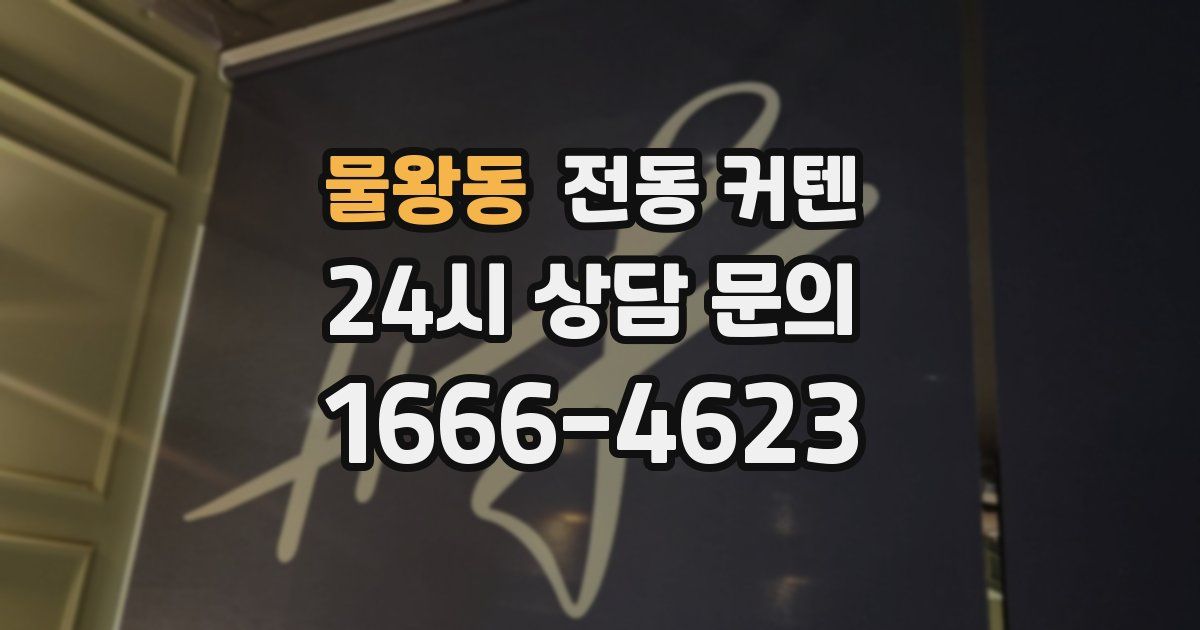 물왕동 전동 커텐