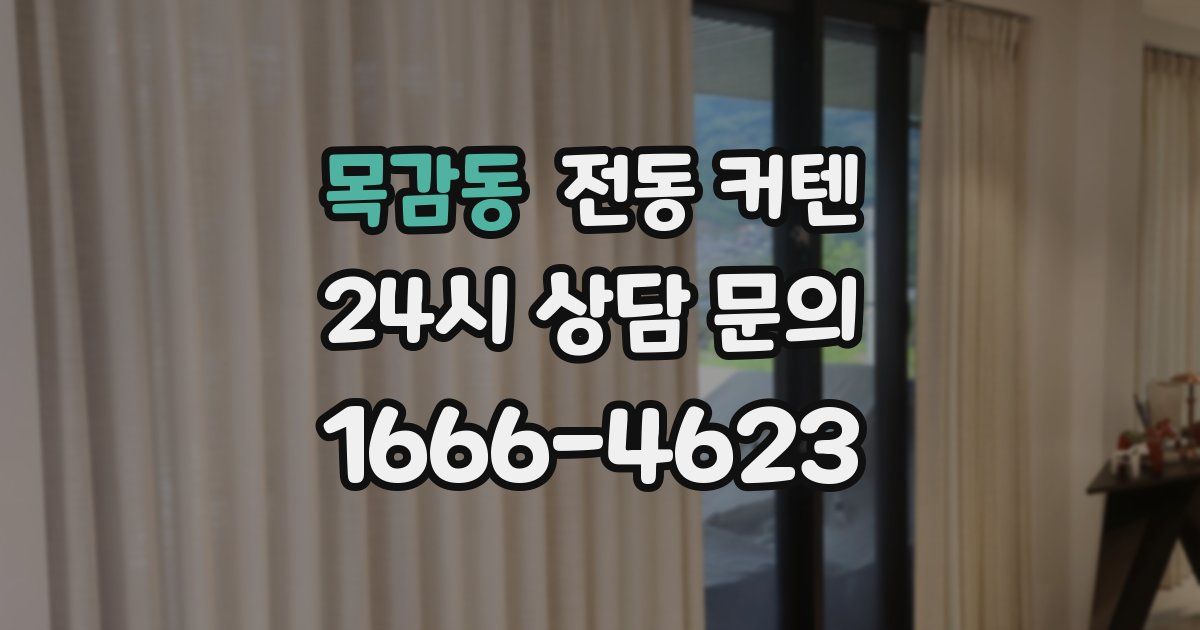 목감동 전동 커텐