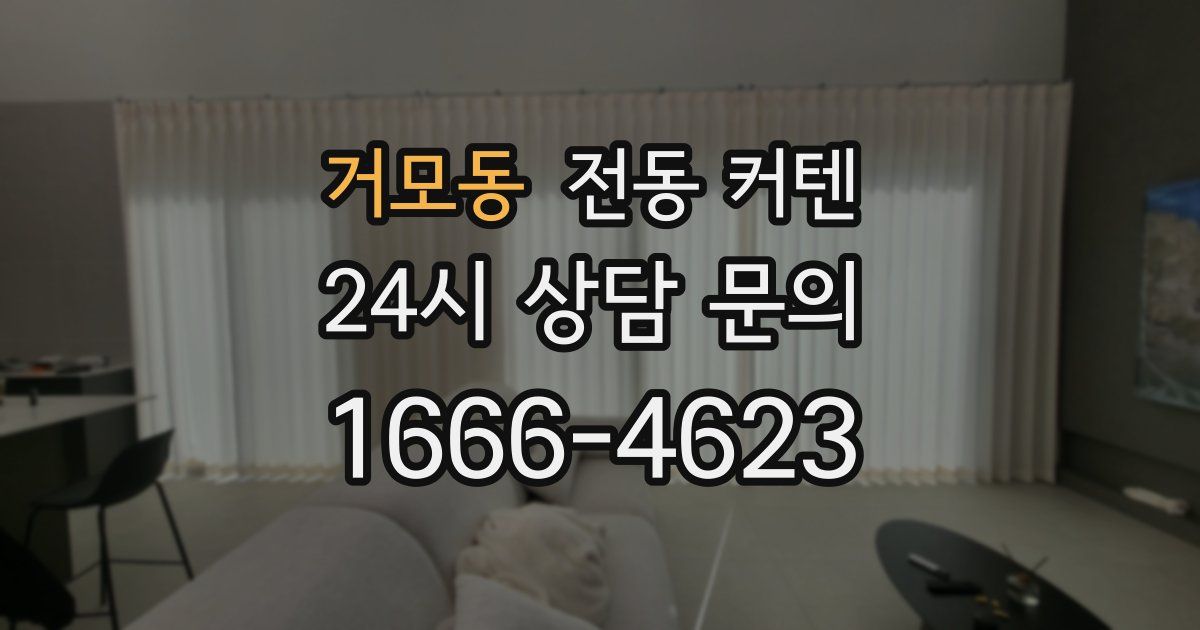 거모동 전동 커텐
