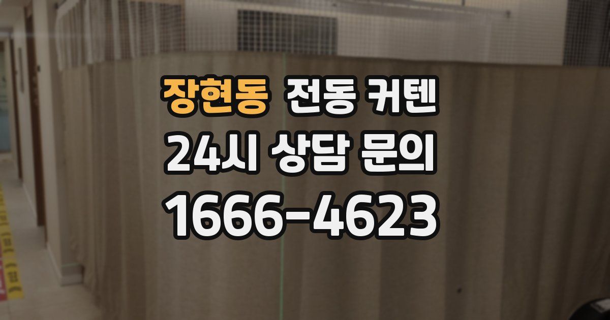 장현동 전동 커텐